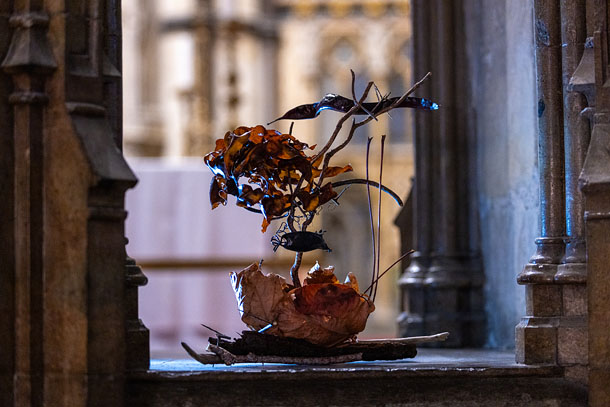 Bean pod vessel. Magnolia seed pod, heather mast, smooth-stalked kelp, maple and cherry leaf hull, oak bark, hazel, blackthorn (photo Mud and Thunder)