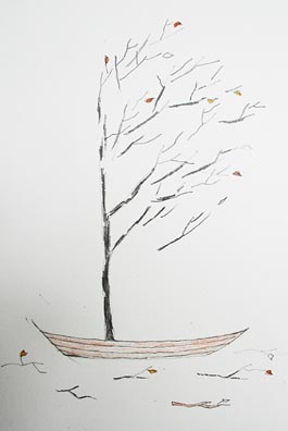 Tree Boat, drawing