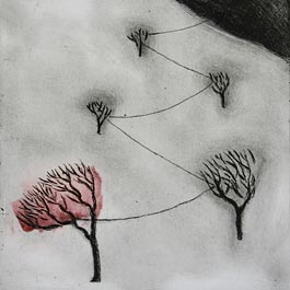 Distance Red, etching